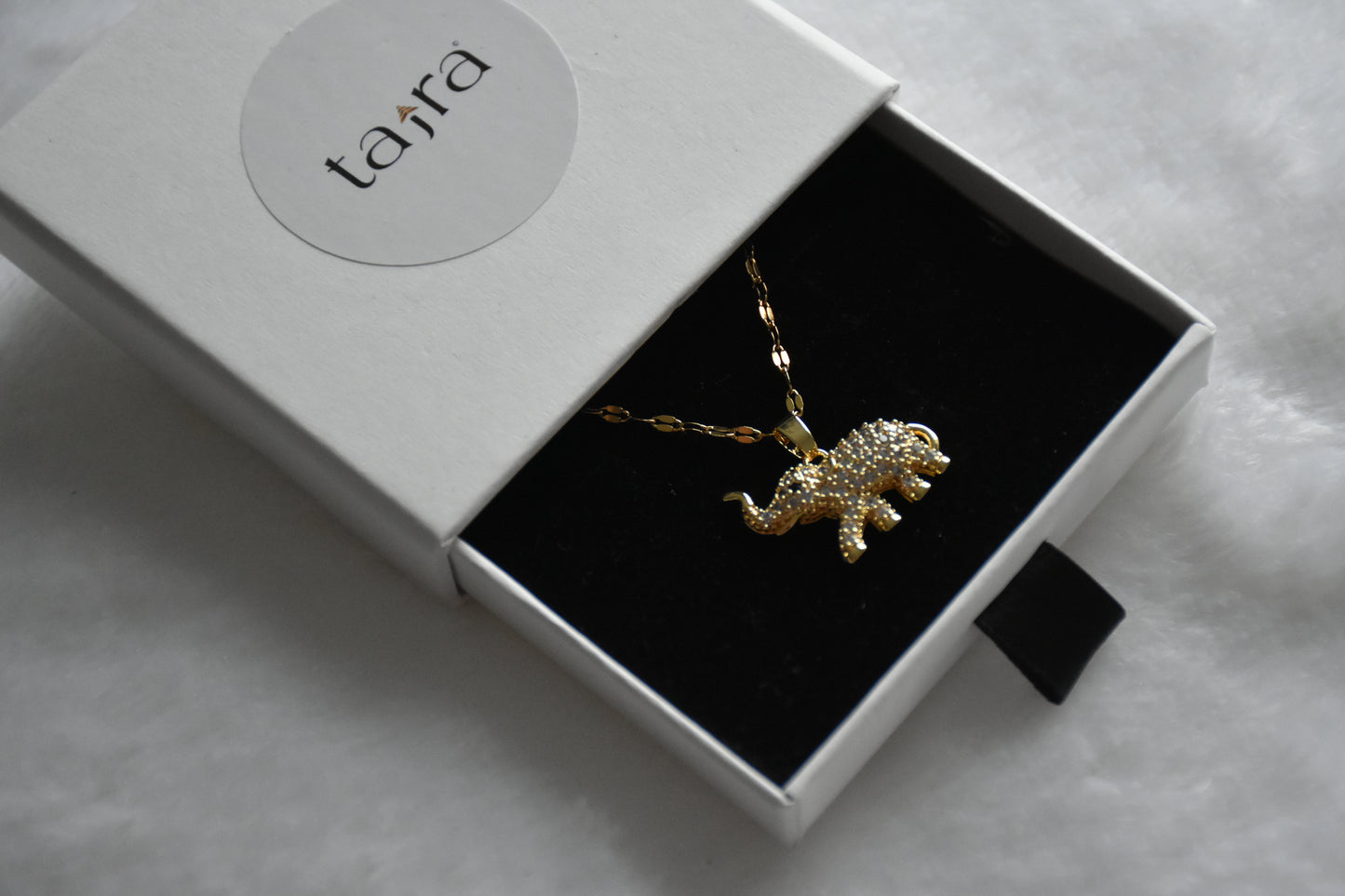 'Hasthi' Stainless Steel Elephant Necklace (Gold)