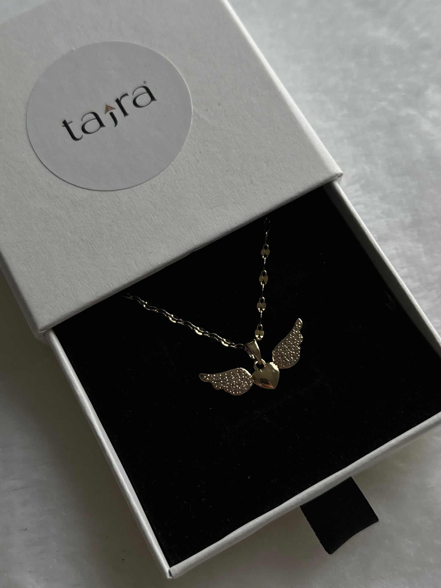 'Pankh' Stainless Steel Angel's Wings Necklace