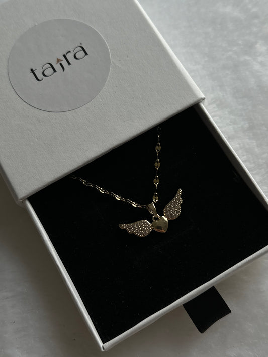 'Pankh' Stainless Steel Angel's Wings Necklace